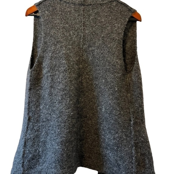 Wilfred Free Charcoal Gray Sweater Vest With Fringe Size XS - Picture 6 of 7